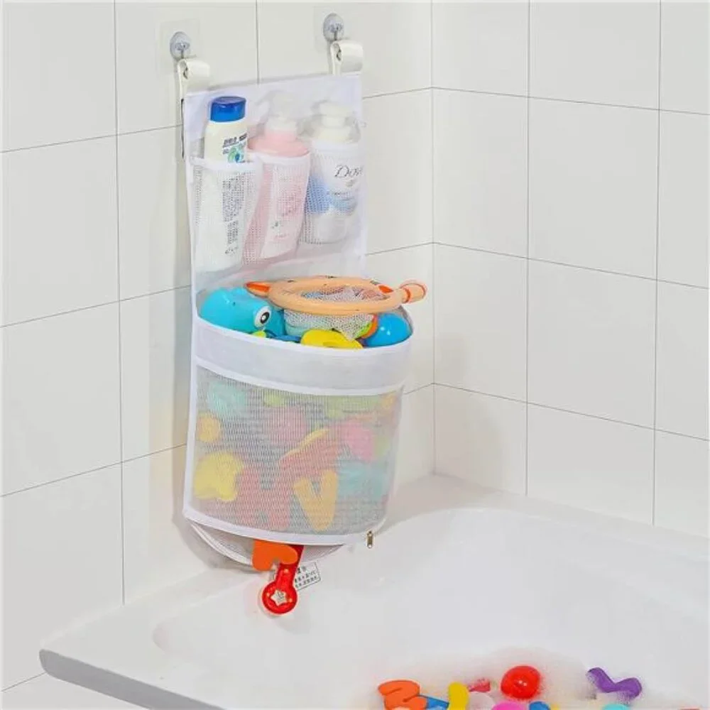 Baby Bath Toy Organizer, quick drying， and mould proof, Multiple-Suspension